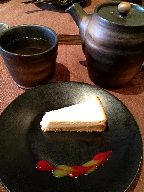 豆腐のチーズケーキ風＆黒豆茶|しーさん