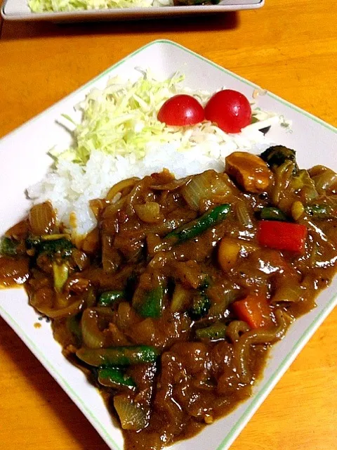 たっぷり野菜のカレー|カウンター嬢さん