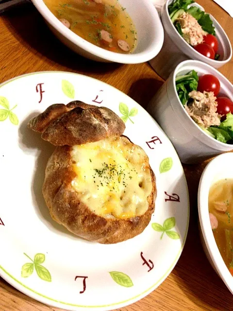 パンカップのグラタン|休日限定ままさん