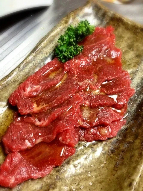 Baniku or Basashi ( Raw Horse meat)|Emi Piaさん