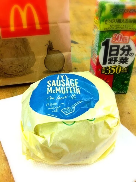 Snapdishの料理写真:今日はとりあえず朝Mac‼|Yoshinobu Nakagawaさん