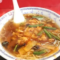 Snapdishの料理写真:あんかけピリ辛ラーメン|あかりさん