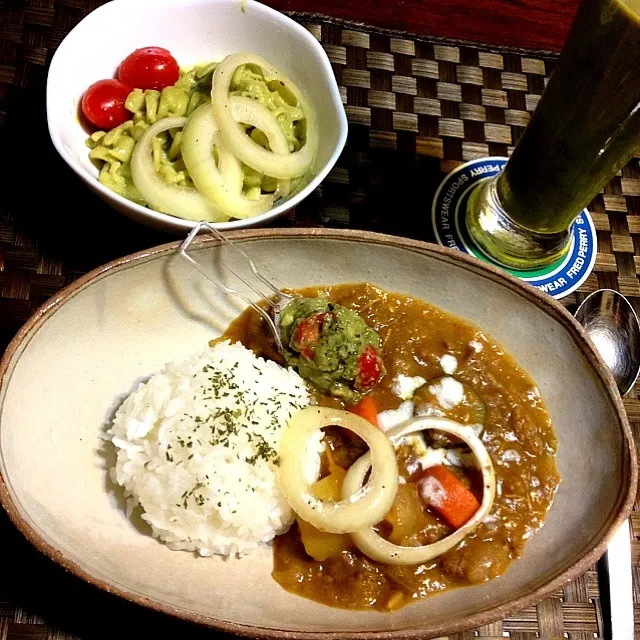 野菜ごろごろトマトカレー ＆ グリーンスムージー Nov.2012|Remyさん