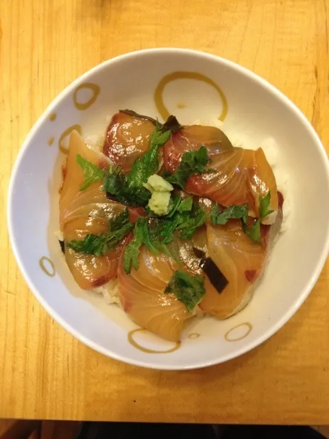 カンパチの漬け丼|岩崎和典さん