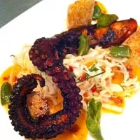 Grilled Octopus on coleslaw|chrisさん