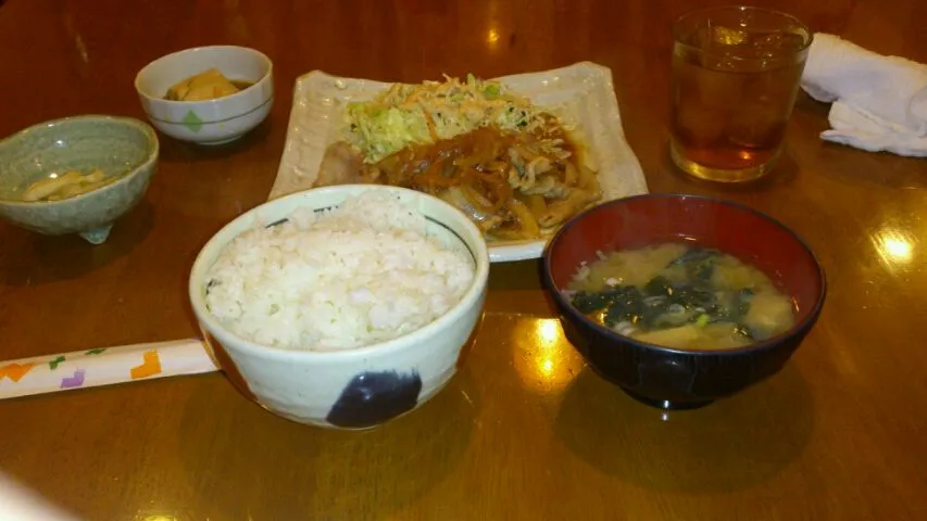 豚肉生姜焼き定食|日比彰さん