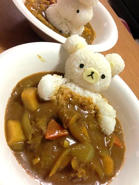 ルーを使わない★クマさんカレー|休日限定ままさん