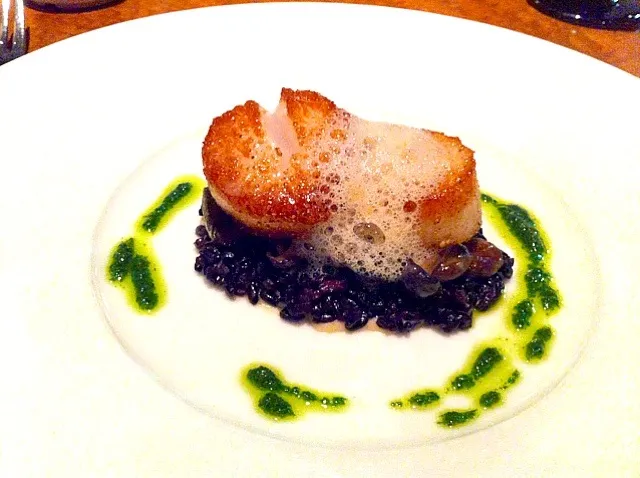 pan seared scallops with wild rice risotto|Kaori Matsushimaさん