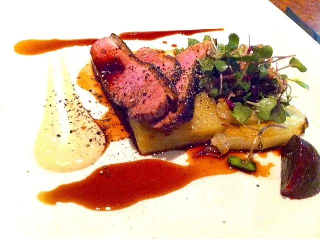 roasted duck breast with sweet potato purée|Kaori Matsushimaさん