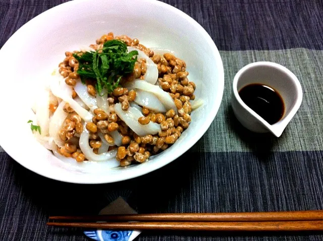 イカ納豆丼 & 自家製ポン酢|Yoko Hayashiさん