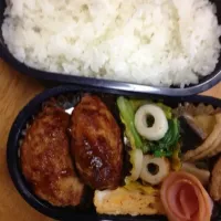 Snapdishの料理写真:ハンバーグ弁当|小野香苗さん