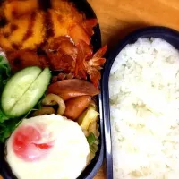 Snapdishの料理写真:エビフライ弁当|小野香苗さん