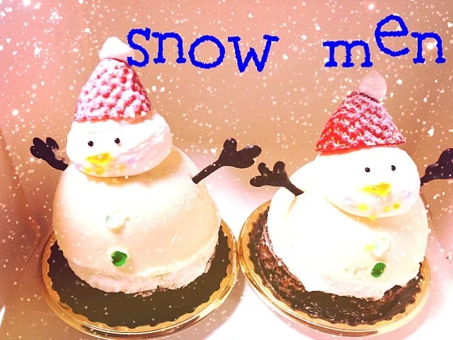 snow men cake|まさきんぐさん