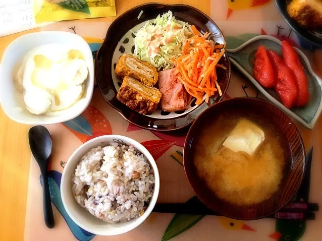 久々ちゃんとした朝飯|むーさん