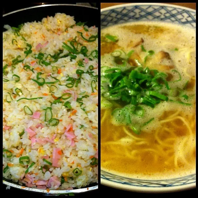 結局、ウチで自作焼きめし&キンレイ冷凍の横綱ラーメン。|呈蒟蒻さん