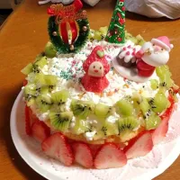 Snapdishの料理写真:クリスマスケーキPart2|ヒヒモモさん