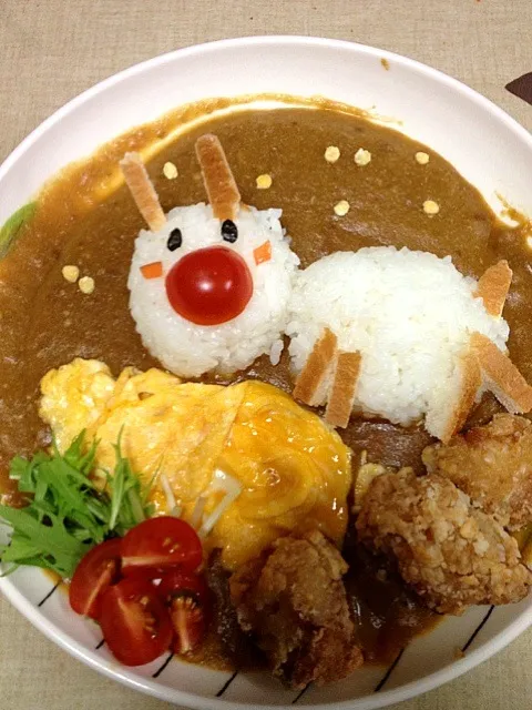 子供とトナカイデコカレー|高村さん