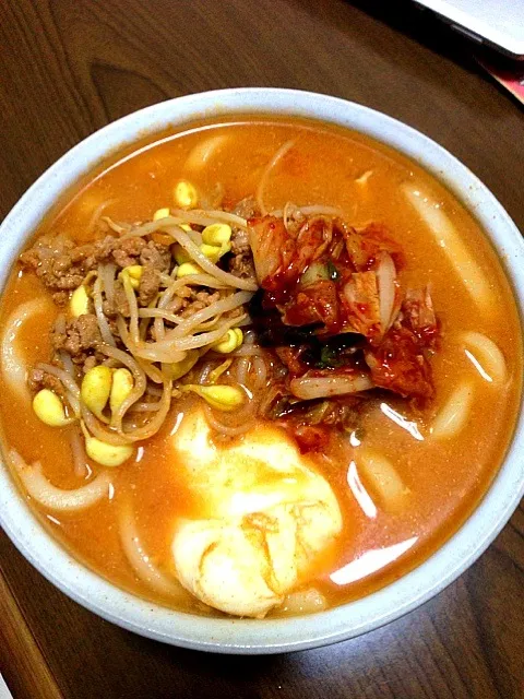 肉味噌煮込みうどん|豆もやし(チャニョ。)さん