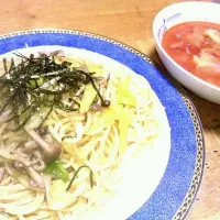 しめじとキャベツの和風パスタ|ちゃきさん