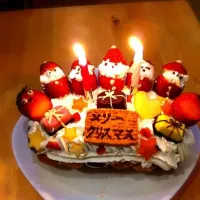 Snapdishの料理写真:クリスマスケーキ|すずらんさん