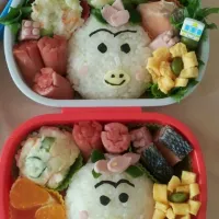 Snapdishの料理写真:まゆげの太いはなかっぱ弁当|Lisaさん