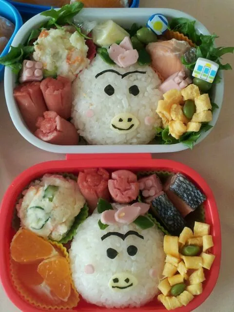 Snapdishの料理写真:まゆげの太いはなかっぱ弁当|Lisaさん