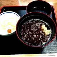 Snapdishの料理写真:そばがきぜんざい|サラクさん