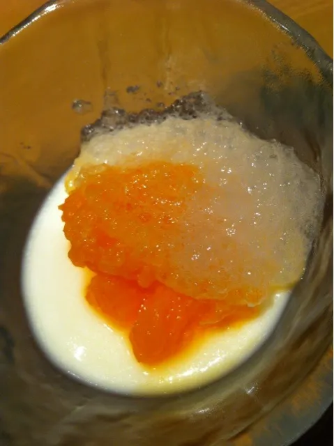 Snapdishの料理写真:Mandarin orange & milk pudding|bさん