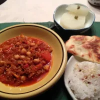 ひよこ豆とひき肉のインド風カレー|Ｍさん