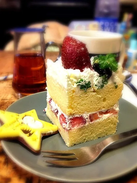 ひとりXmasディナー5⃣／手づくりケーキでシメ🎂|にょんにいさん