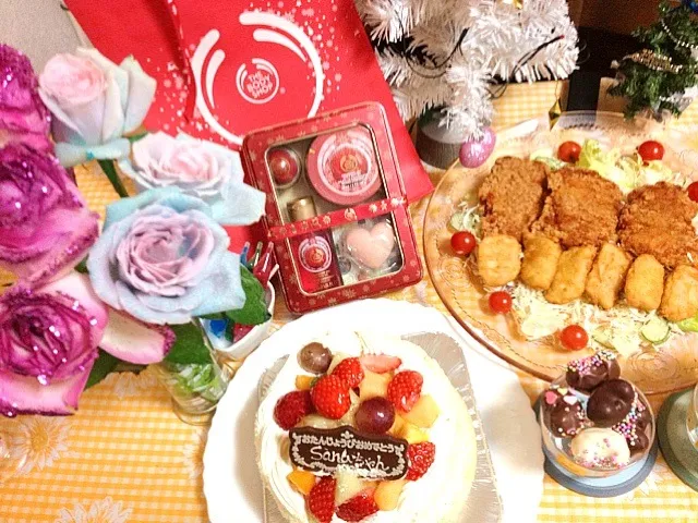 Snapdishの料理写真:🎄Xmasイブイブ＆🎂BDパーティ|ベジさんさん