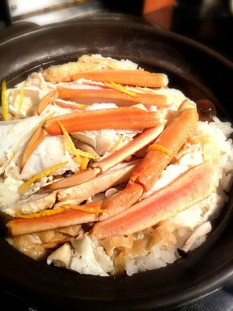 蟹柚子土鍋御飯🍚|炊かれたいオトコ おこん 小栁津さん