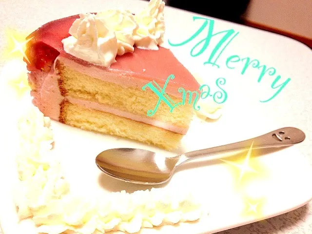 Xmasイチゴのムースケーキ♡|はるんこさん