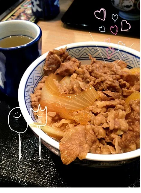 Snapdishの料理写真:吉野家ぎゅーどん♡yummy♡|Ettikaさん