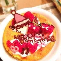 Snapdishの料理写真:クリスマスチーズケーキ2012|rokolokoさん