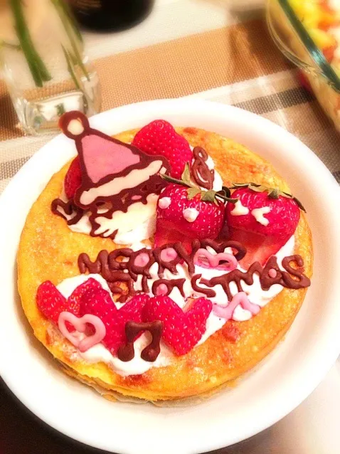 Snapdishの料理写真:クリスマスチーズケーキ2012|rokolokoさん