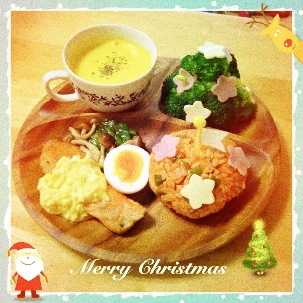 クリスマスお子様ランチ|さたーすさん