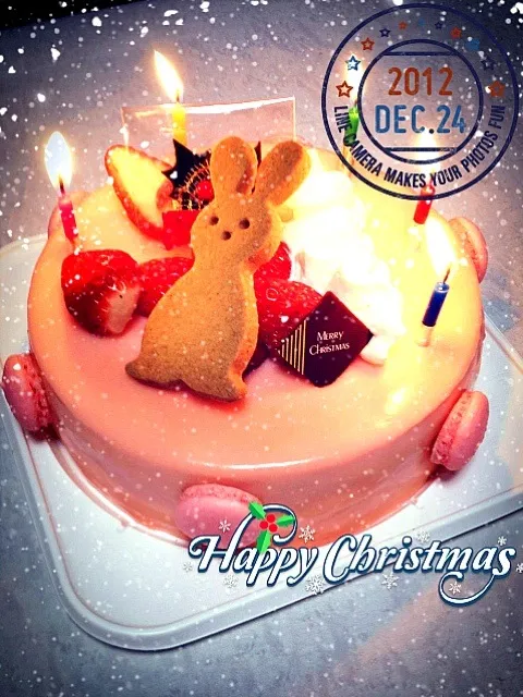 Snapdishの料理写真:職場のクリスマスケーキ|もっさんさん