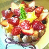 Snapdishの料理写真:クリスマスケーキ|りかさん