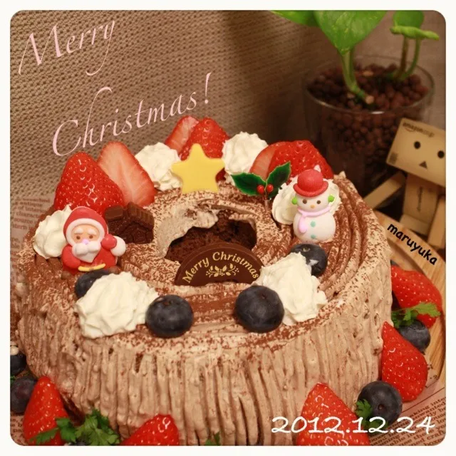 Snapdishの料理写真:Christmasシフォンケーキ☆|まるさん