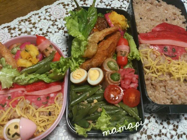 おはようごじゃります(^o^)／~~長男&娘っち弁当☆今日で学校も終わります～明日から冬休み～(^3^)/|katumi  ueharaさん