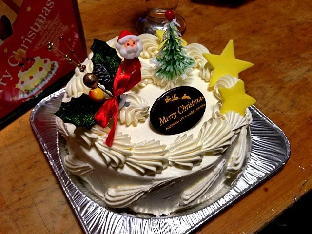 Snapdishの料理写真:バタークリームXmasケーキ|Naoko Shindoさん