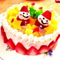 Snapdishの料理写真:クリスマスケーキ|すずりん□*さん