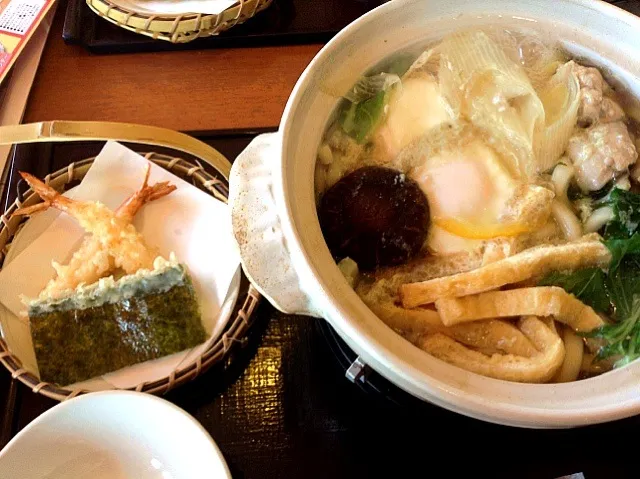 海老天鍋焼きうどん|kuniofujiiさん