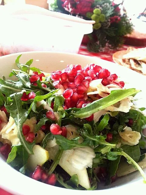 pomergranate rocket salad|Tinky 🍒さん