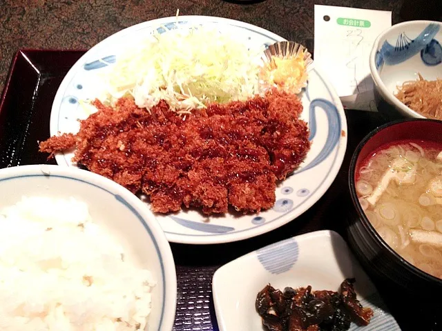 チキンカツ定食|こんどう かずゆきさん