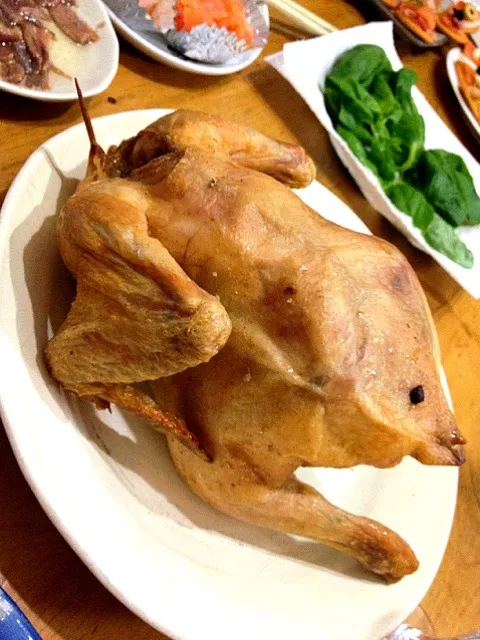 メインは鳥の丸焼きで|みそっこさん