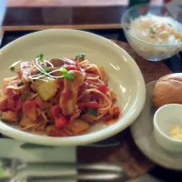 鶏とトマトのパスタ|彩さん