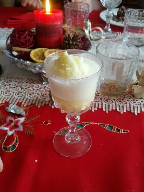 sorbete de naranja con champagne|fasserさん