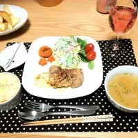 Snapdishの料理写真:クリスマスイヴディナーʕ•̫͡•ʔ♬✧|airaさん